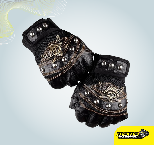 Steampunk pirate half gloves