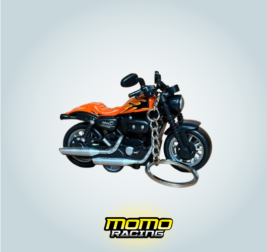 Orange S Motorcycle keyring