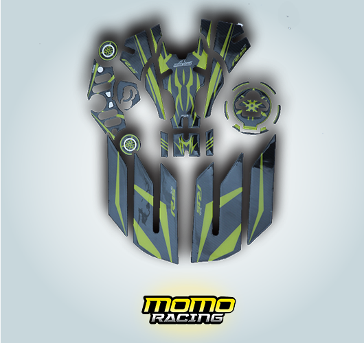 Yellow Momo Racing tank pad