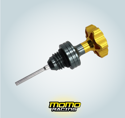 Yellow Momo Racing oil dipstick