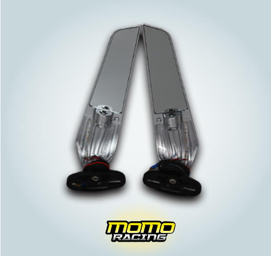 Silver N wind wing mirror