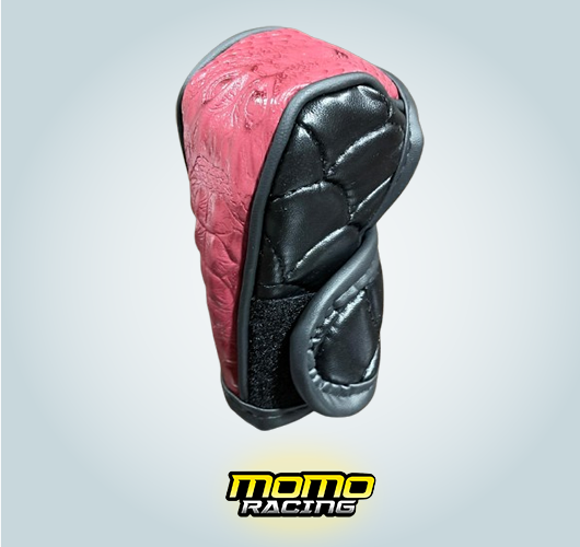 Burgundy Leather Gear Stick Cover