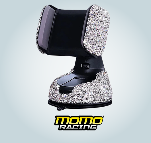 White Crystal Car Holder