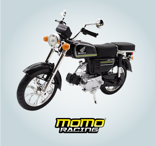 Black N motorcycle maquette