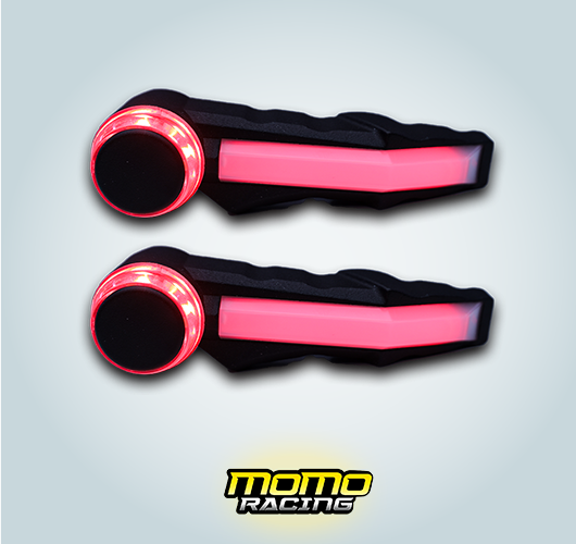 Red LF handlebar end