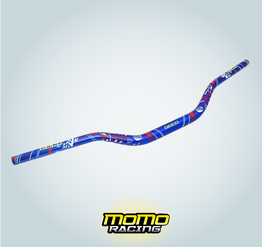 Blue GEICO handlebar