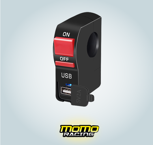 Red USB switch button