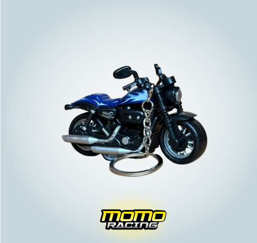 Blue S Motorcycle keyring