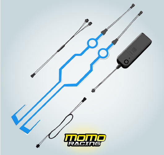 Blue Helmet LED light strip