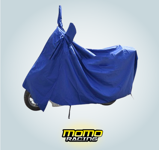 Blue DT motorcycle cover