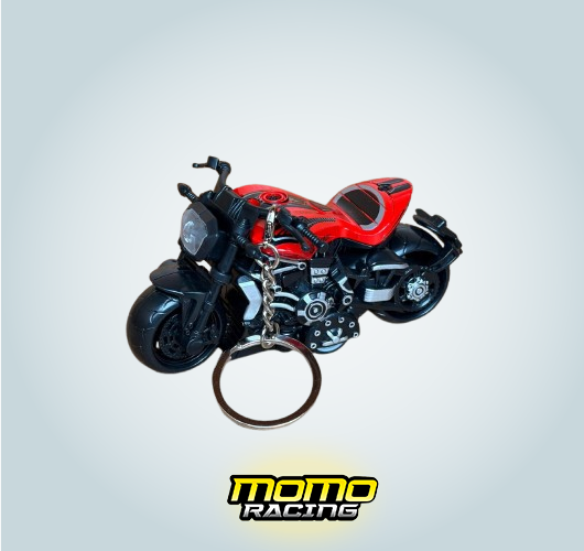 Red B Motorcycle keyring