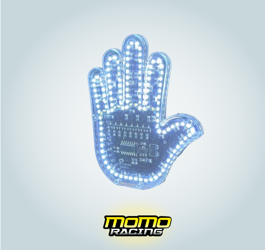 White S Fingers fun gesture