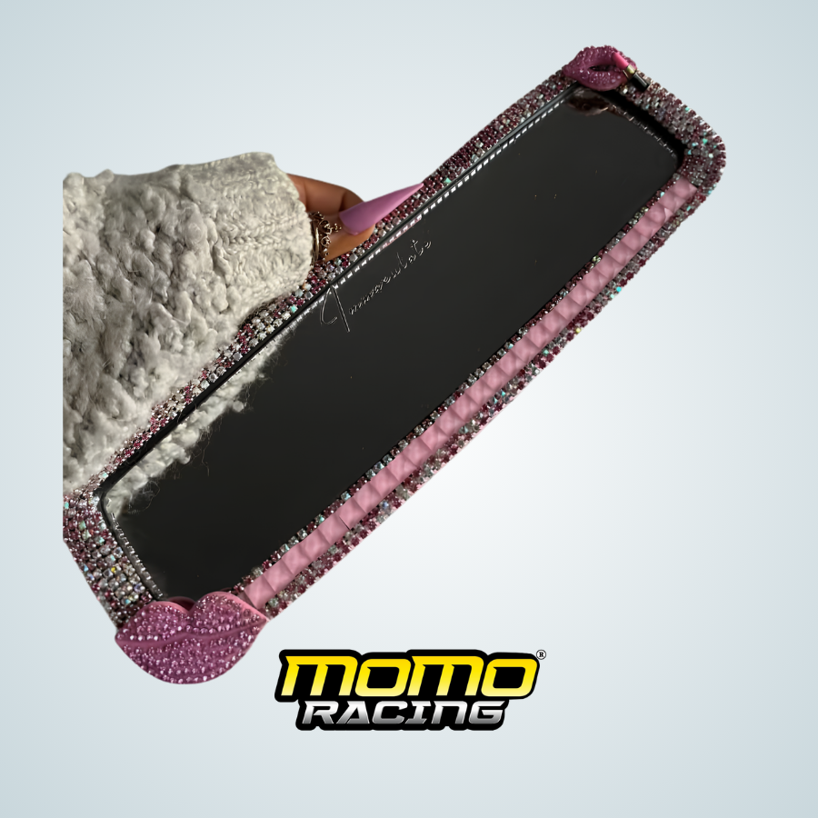 Pink Crystal Car mirror