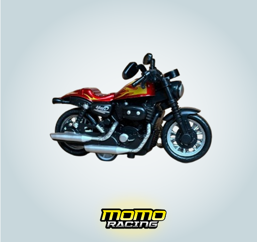 Red S Motorcycle keyring