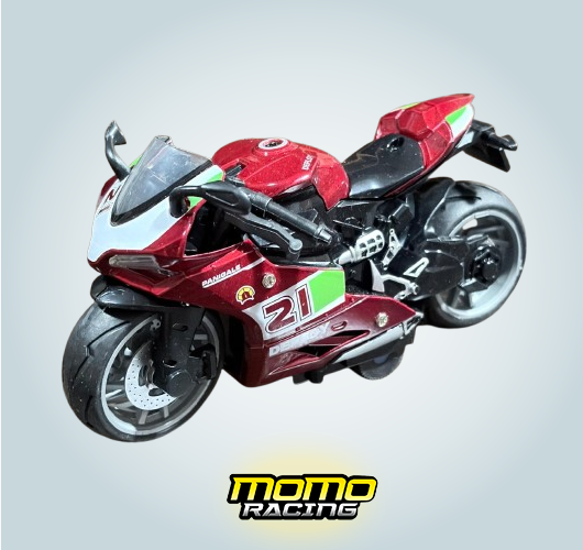 04/Red motorcycle Maquette