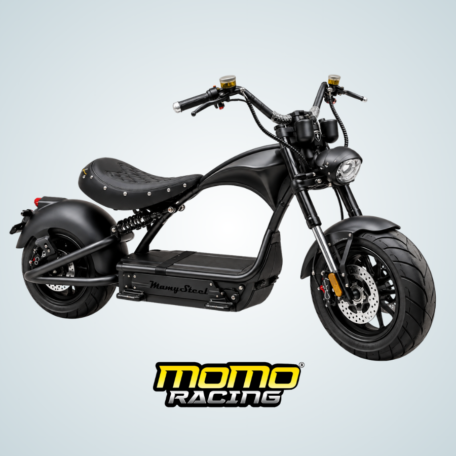 Mangosteen Electric Chopper Scooter – Matte Black