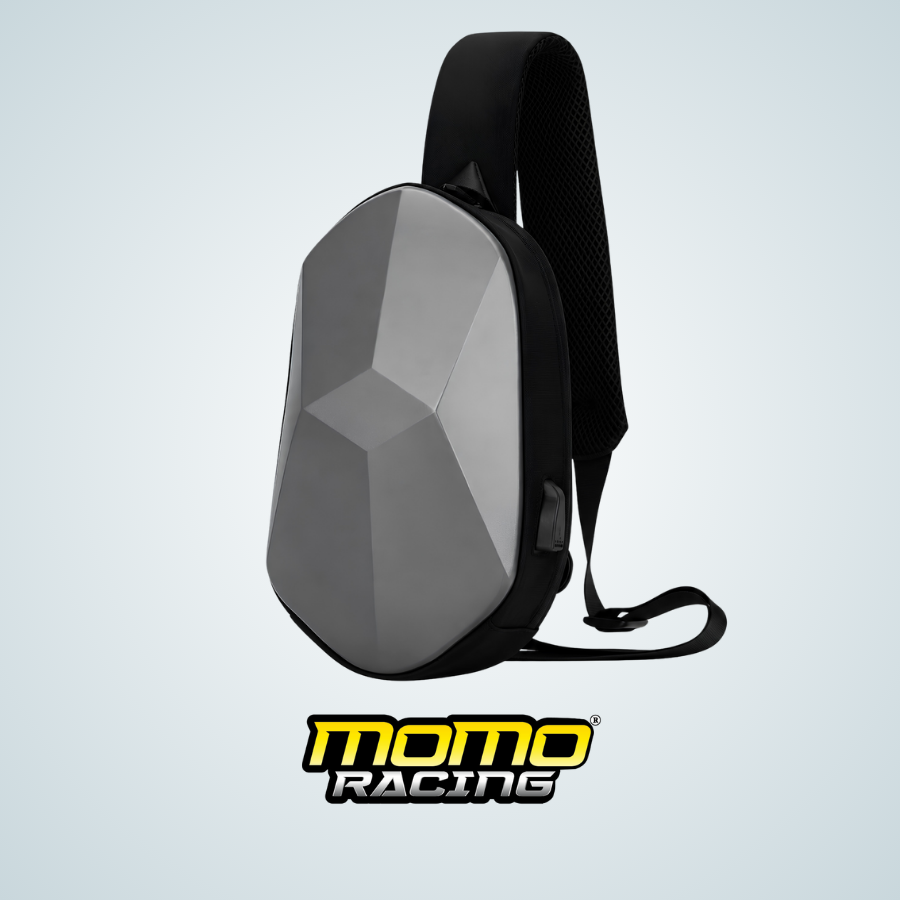 Gray Polyhedron Backpack