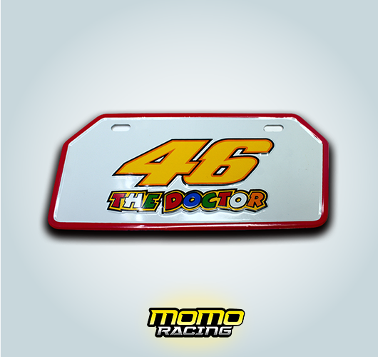 White THE DOCTOR license plate