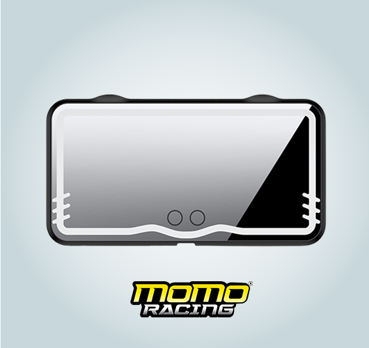 Black L Car Makeup LED Mirror