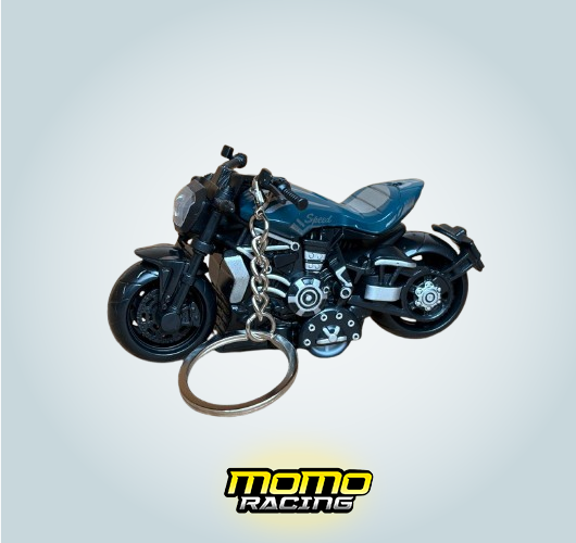 DarkBlue B Motorcycle keyring