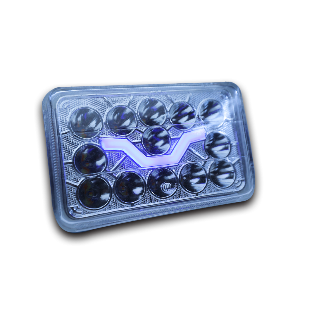 Square custom headlight