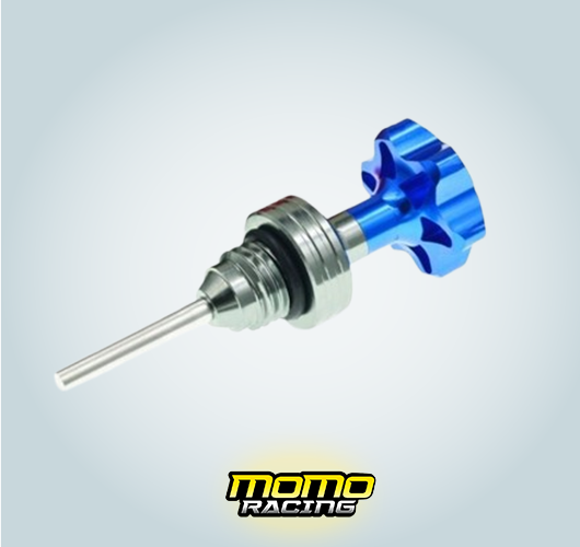 Blue Momo Racing oil dipstick