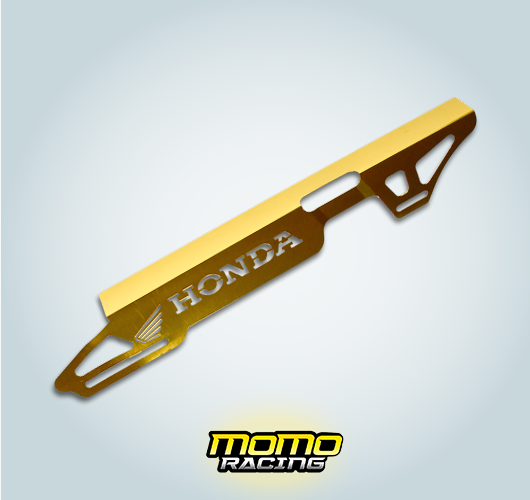 Yellow HONDA rear chain guard