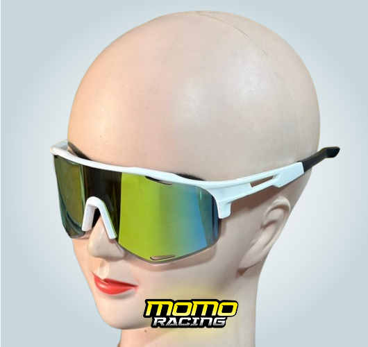 White Biker glasses