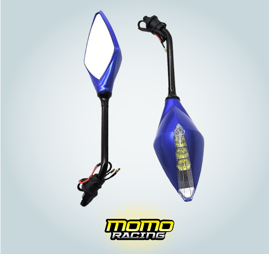 Blue Scooter mirror
