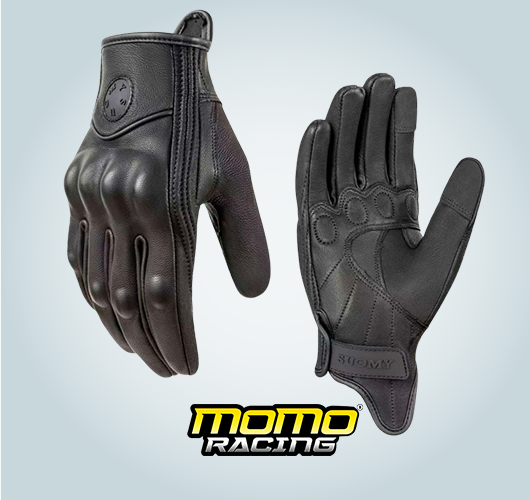 Black Leather Gloves (M)